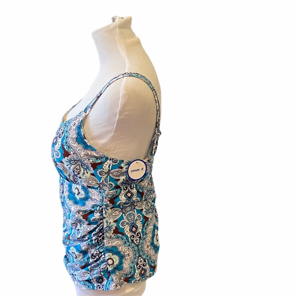 New Swimsuits for all blue tankini size 10 - Picture 3 of 6